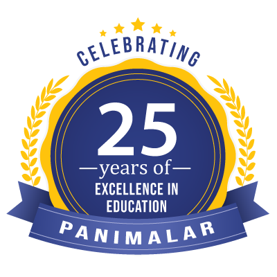 Panimalar 25 Year Logo